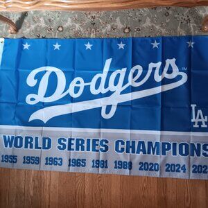 Los Angeles Dodgers 2025 9x World Series Champions MLB 3x5 Feet Flag